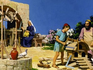 Jesus carpinteiro com José-2